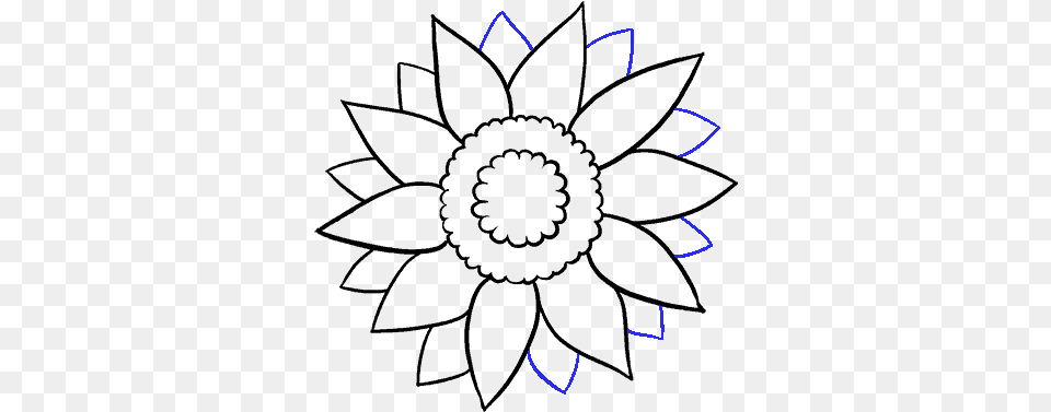 How To Draw Sunflower Sunflower Easy To Draw, Light, Lighting Free Png Download