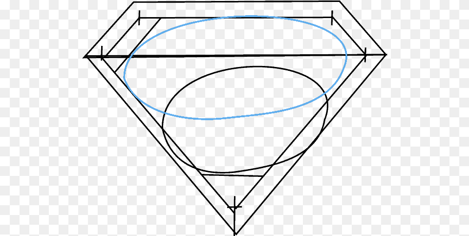 How To Draw Superman Logo, Oval Png