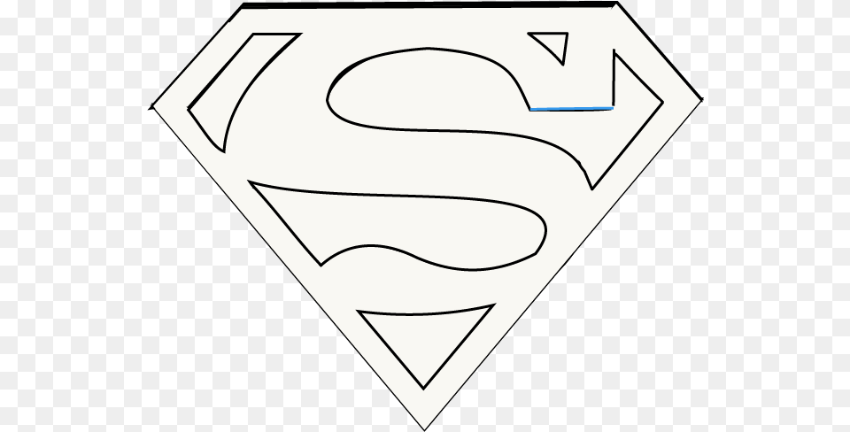 How To Draw Superman Logo Easy Step By Drawing Guides Illustration, Symbol, Mailbox, Text Png