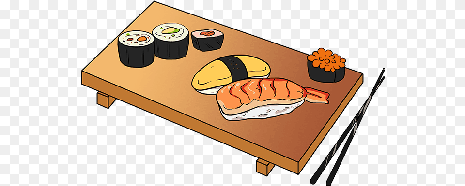 How To Draw Sushi California Roll, Dish, Meal, Food, Grain Png Image