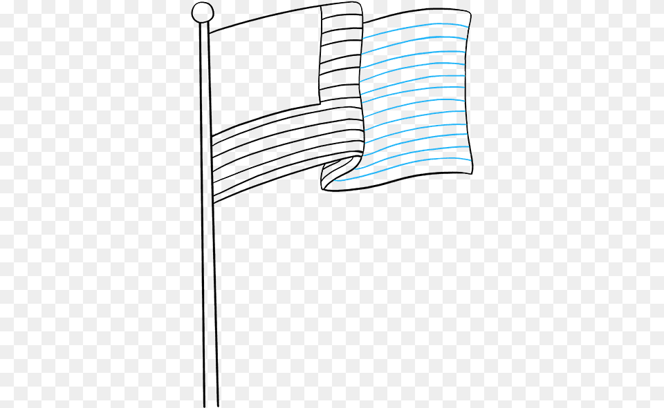 How To Draw The American Flag Line Art, Clothing, Hat, Home Decor, Cap Free Png Download