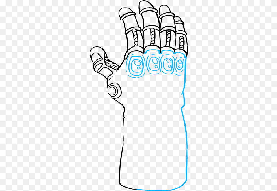 How To Draw The Infinity Gauntlet From The Avengers Png Image
