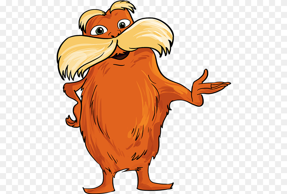 How To Draw The Lorax By Dr Lorax Dr Seuss Drawing, Person, Animal, Beak, Bird Png Image