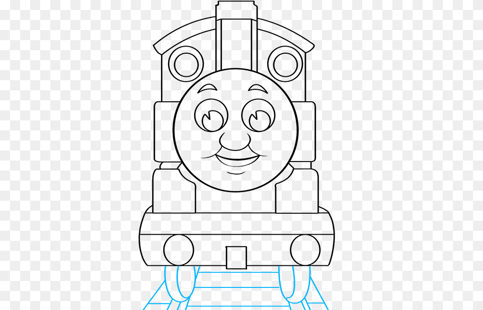 How To Draw Thomas The Train Cartoon Png