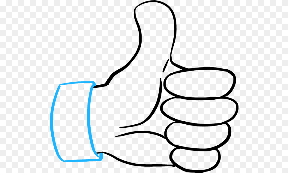 How To Draw Thumbs Up Sign, Text Free Png Download