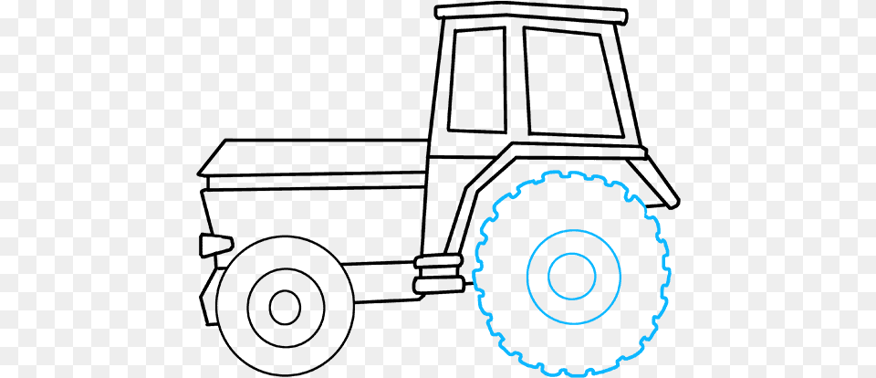 How To Draw Tractor Tractor How To Draw, Spiral, Coil, Machine Png