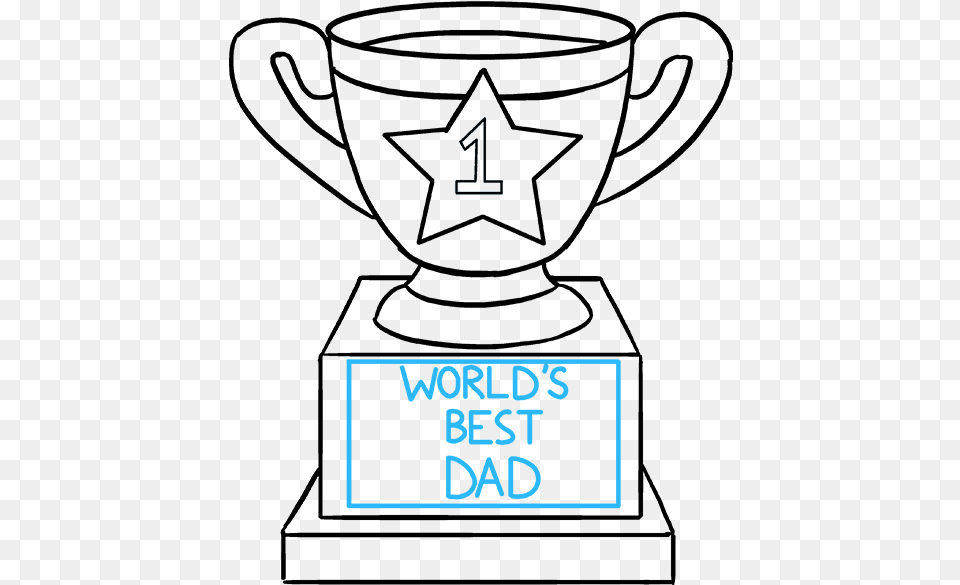 How To Draw Trophy Drawing Of A Trophy, Text Free Transparent Png