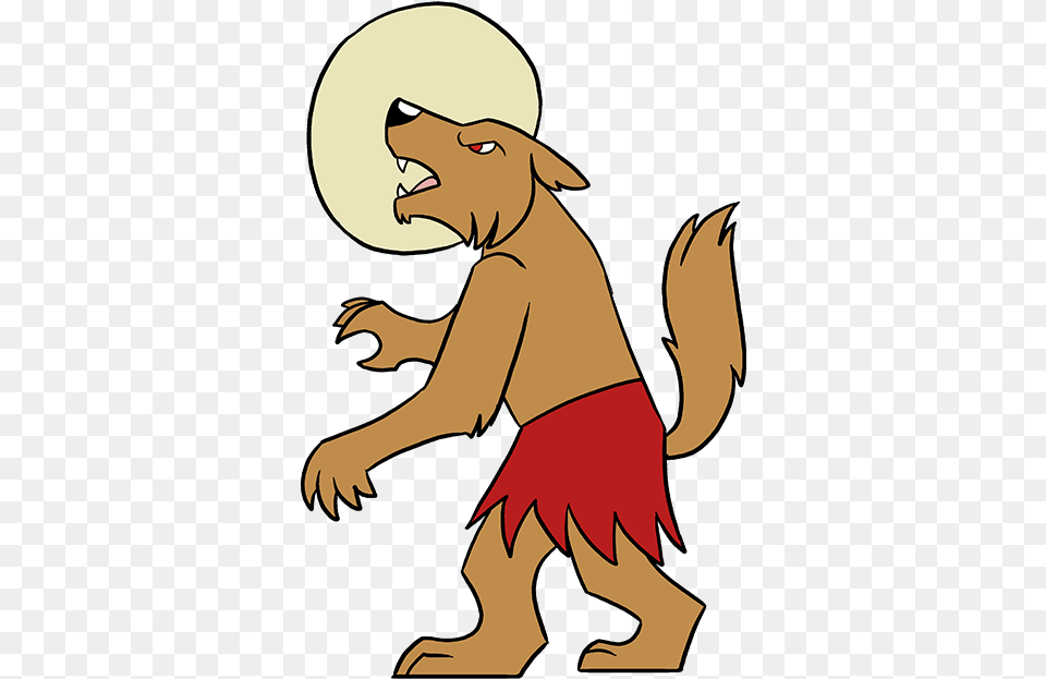 How To Draw Werewolf Draw A Werewolf, Person, Cartoon, Electronics, Hardware Free Transparent Png
