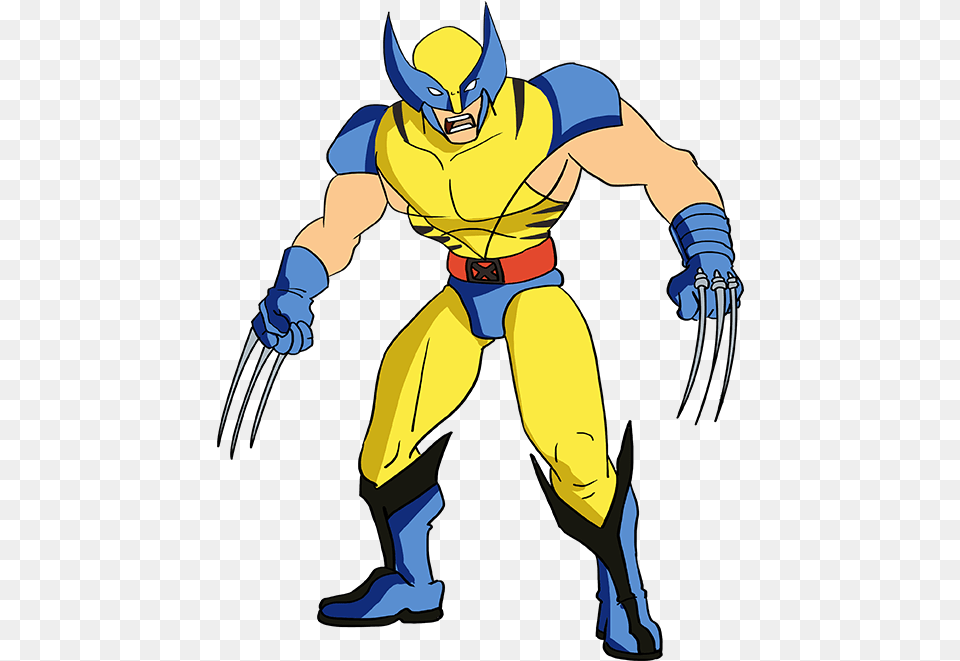 How To Draw Wolverine From X Men Action Figure, Baby, Person, Book, Comics Png Image