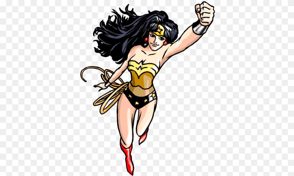 How To Draw Wonder Woman Easy, Adult, Publication, Person, Female Png Image