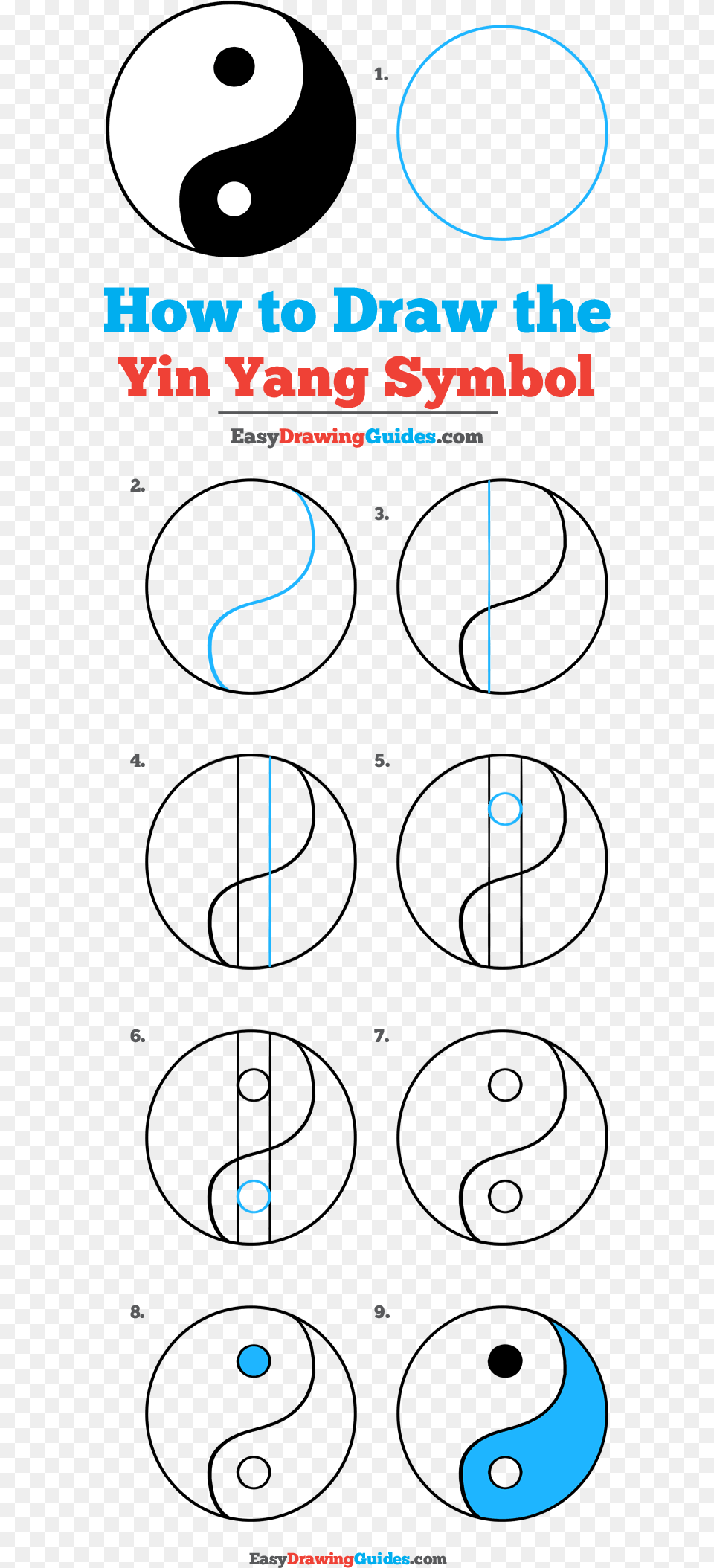 How To Draw Yin Yang Symbol Circle, Nature, Night, Outdoors, Astronomy Free Png