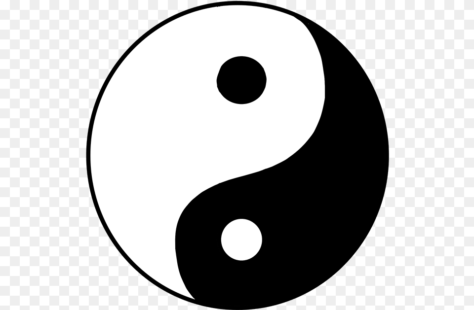 How To Draw Yin Yang Symbol Yin And Yang Drawings, Text, Number, Astronomy, Moon Free Png Download