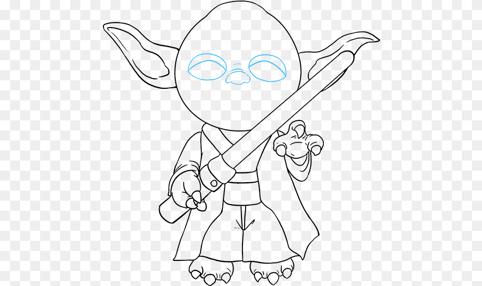 How To Draw Yoda Yoda Outline, Accessories, Glasses Png