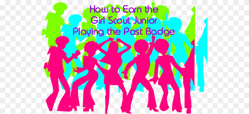 How To Earn The Junior Girl Scout Playing The Past Cafepress Disco Tile Coaster, Club, Person, People, Night Club Free Png