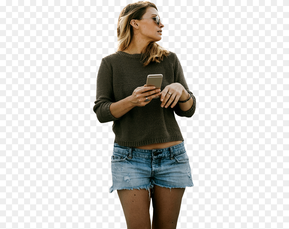 How To Find A Way To Have Sexy Summer Legs Candid Photo Of Girl, Clothing, Shorts, Adult, Sweater Png