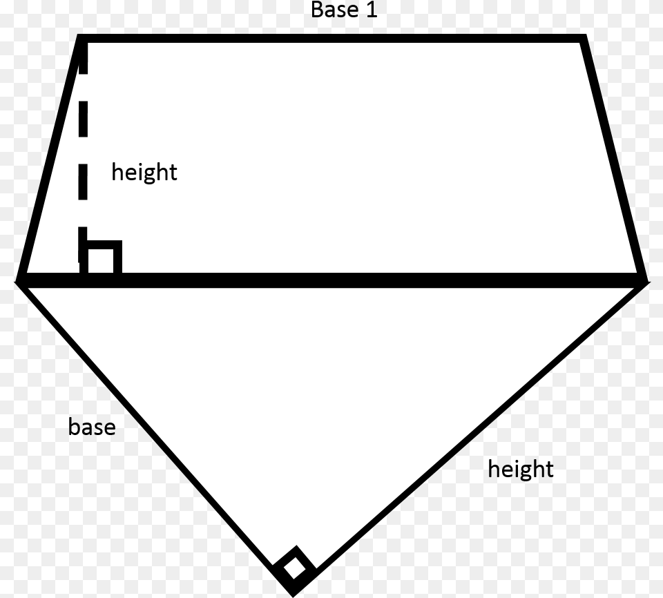 How To Find The Area Of A Trapezoid Horizontal, Blackboard Png