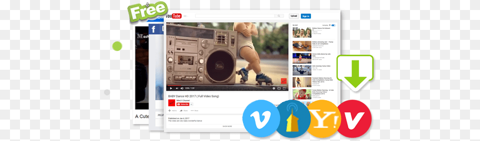 How To Download Vevo Music Videos Of Sony And Universal Download Bilibili Video Hd, File, Baby, Person, Webpage Free Transparent Png