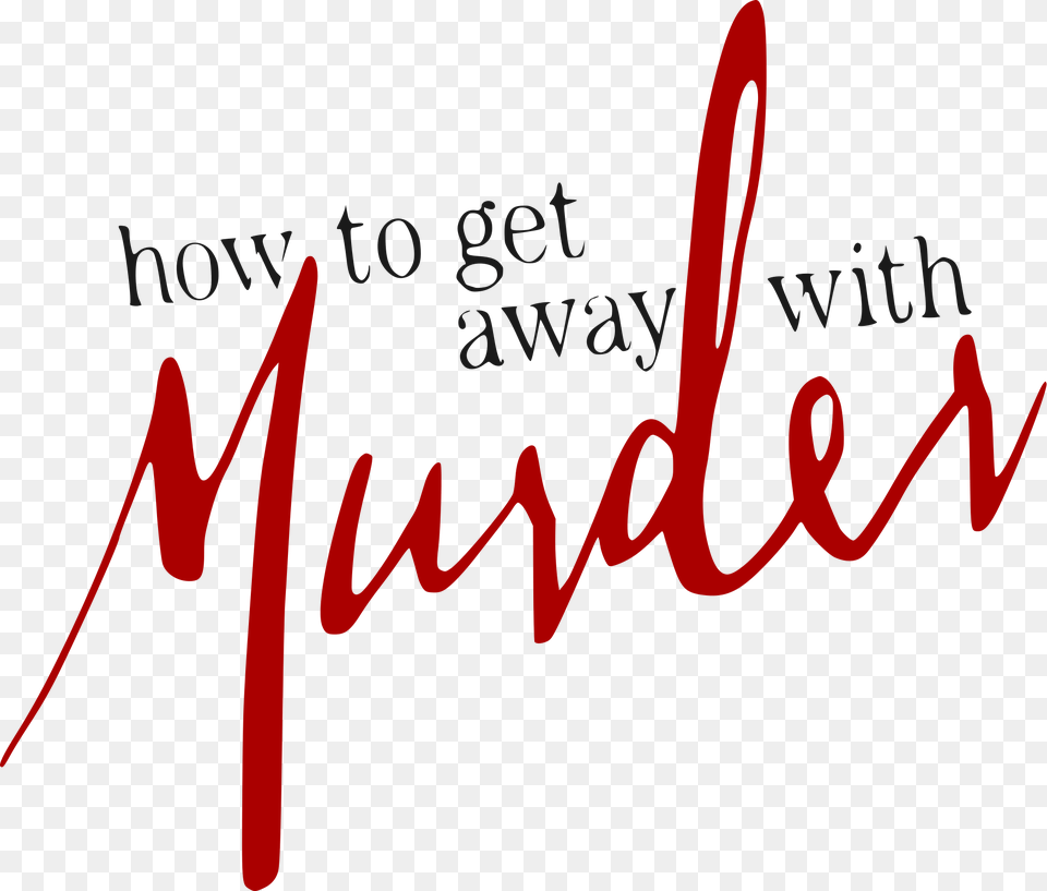 How To Get Away With Murder Logo, Text, Handwriting, Blackboard Png