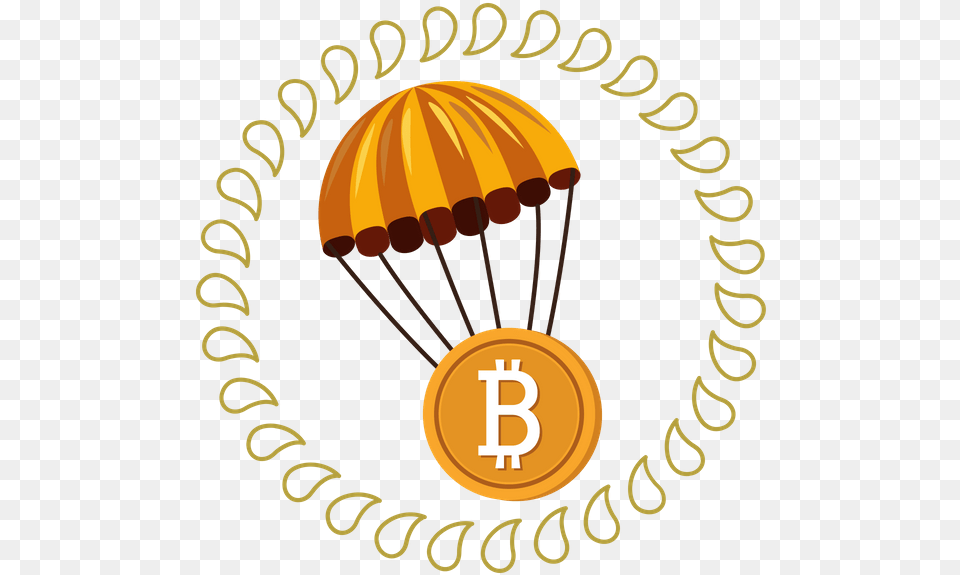 How To Get Bitcoin Airdrop Bitcoins With Visa Attract Success And Good Fortune, Aircraft, Transportation, Vehicle, Logo Png Image