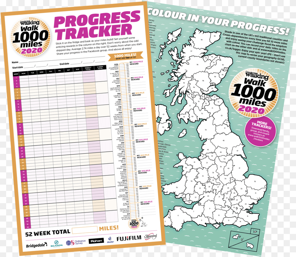 How To Get Your Progress Chart Walk 1000 Miles 2020, Page, Text, Plot Png Image