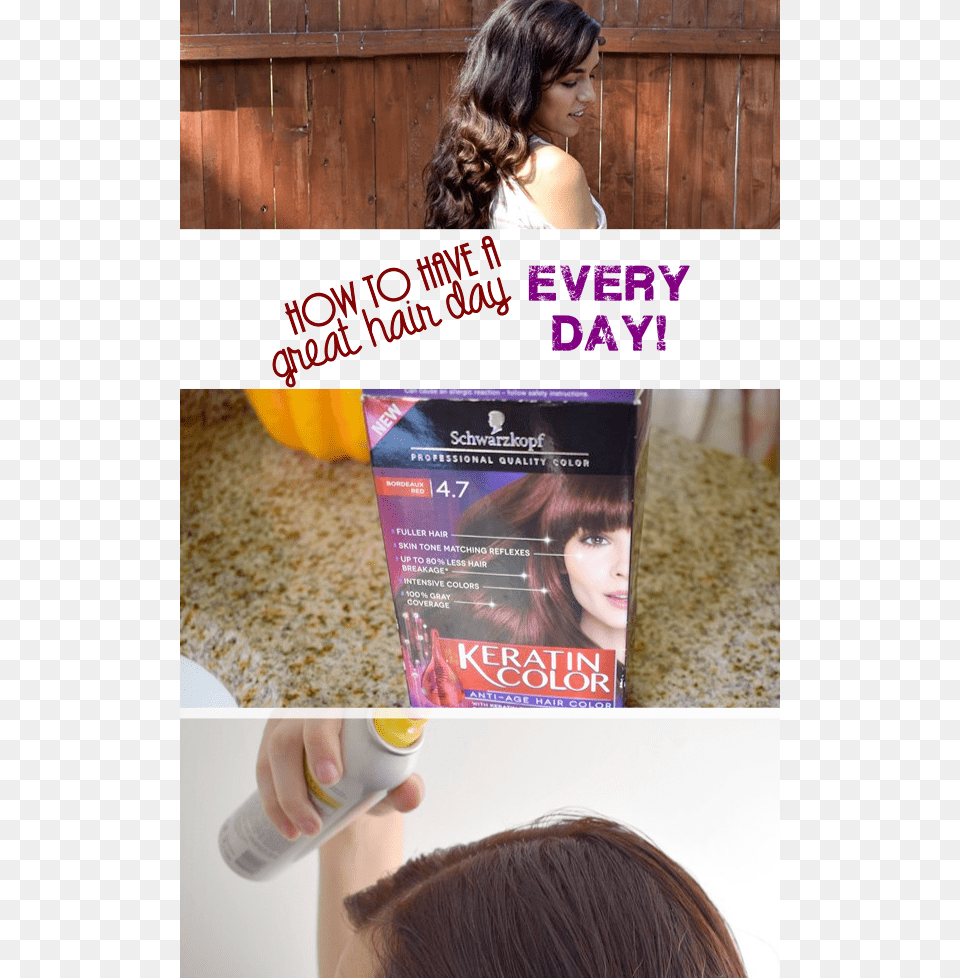 How To Have A Great Hair Day Every Day Wtf 539x739area Rug, Advertisement, Poster, Teen, Female Free Transparent Png