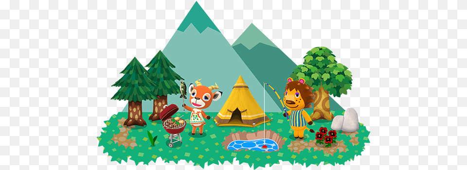 How To Login Pocket Camp Cross Animal Crossing Camping, Outdoors, Tent Free Transparent Png