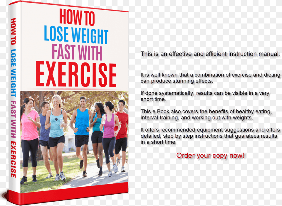 How To Lose Weight Fast With Exercise E Book, Advertisement, Shorts, Poster, Person Png Image