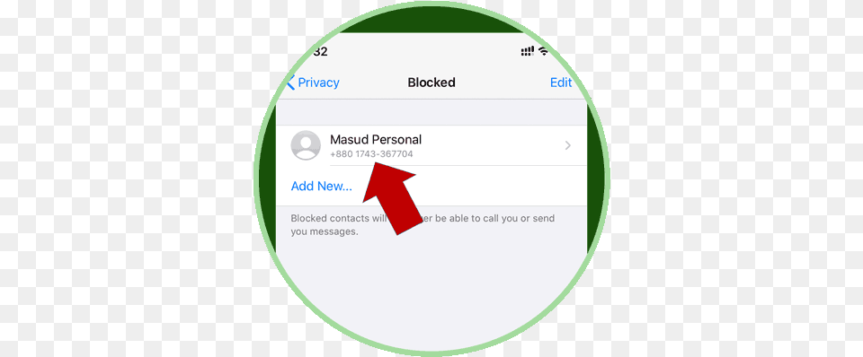 How To Remove Blocked Contacts From Whatsapp Msntechblog Dot, Disk, Text Png