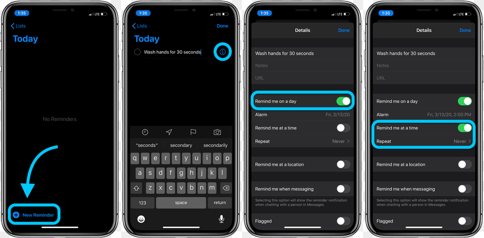 How To Set Hourly Reminders Iphone Apple Watch Wash Iphone, Electronics, Mobile Phone, Phone, Text Png Image