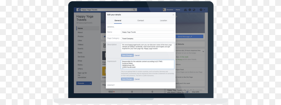 How To Set Up A Yoga Facebook, File, Webpage, Screen, Monitor Png Image