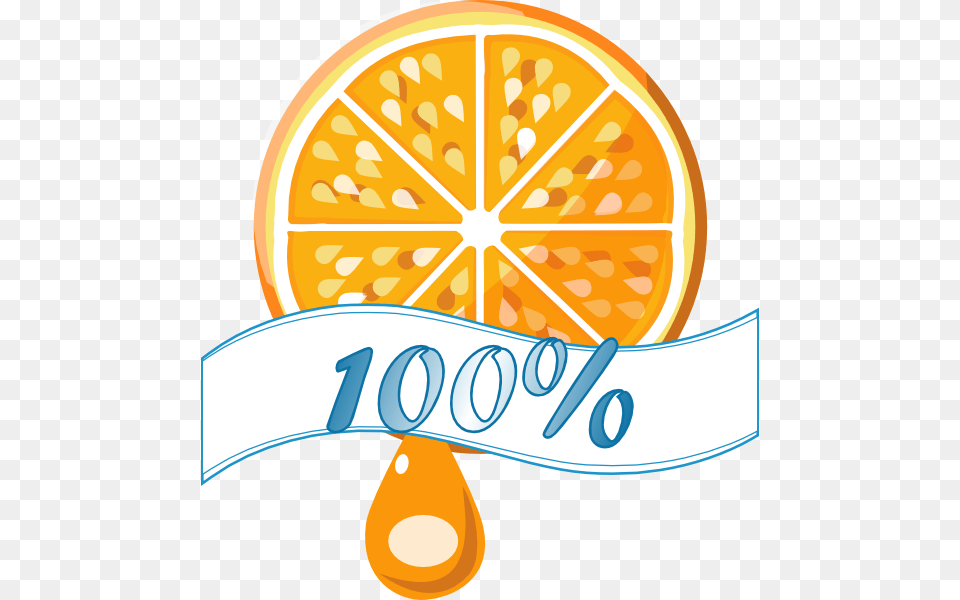 How To Set Use 100 Percent Orange Juice Clipart, Citrus Fruit, Food, Fruit, Produce Free Png