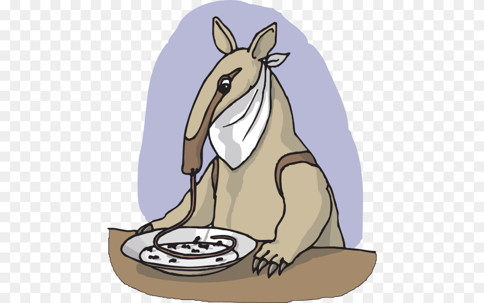 How To Set Use Anteater Eating From A Plate Svg Vector Anteater Eating Ants Gif, Animal, Mammal, Wildlife, Kangaroo Free Transparent Png