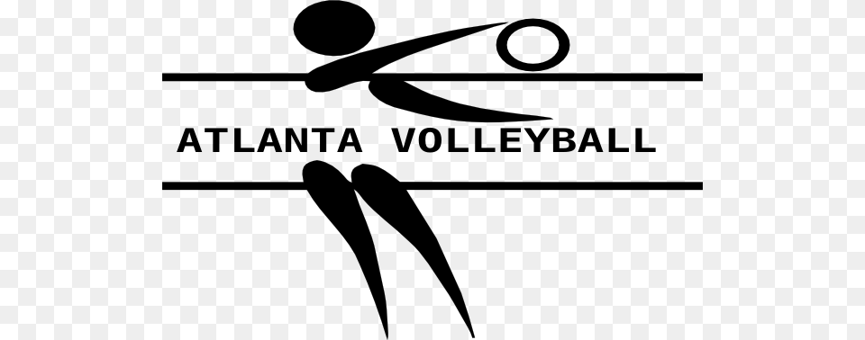 How To Set Use Atlanta Volleyball Clipart, Text, Bow, Weapon Free Transparent Png