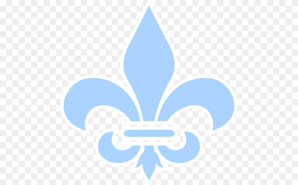 How To Set Use Baby Blue Fleur De Lis Svg Vector, Emblem, Symbol, Logo Png