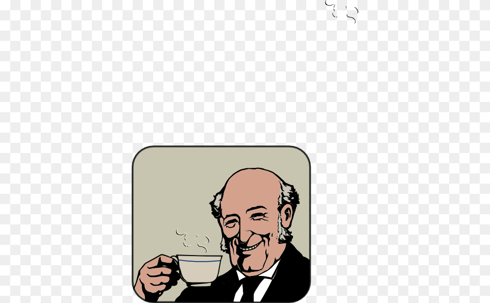 How To Set Use Bald Man Clipart Drinking Coffee Clipart, Face, Head, Person, Photography Free Transparent Png