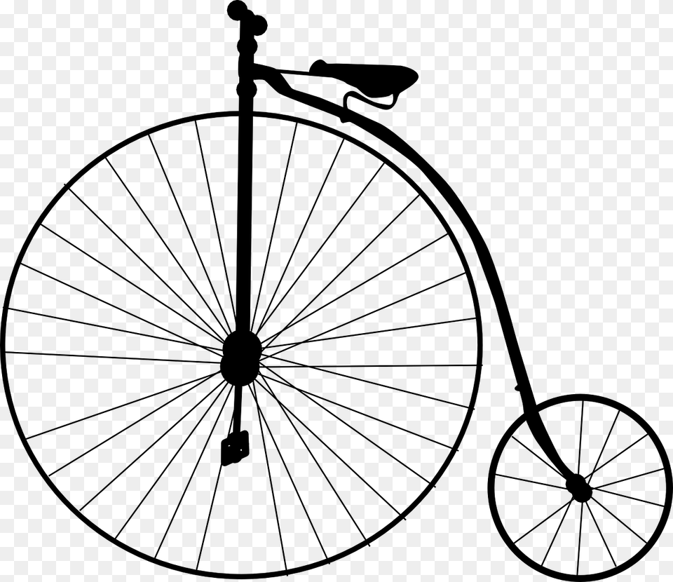 How To Set Use Bike Clip Art Svg Vector Penny Farthing Clip Art, Gray Png