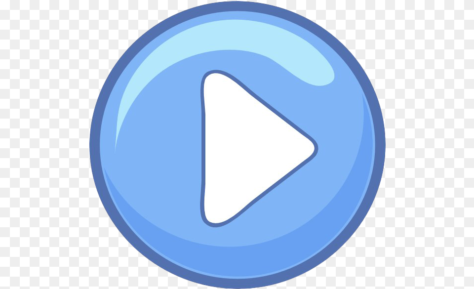 How To Set Use Blue Play Button Clipart, Triangle, Symbol, Logo Png Image