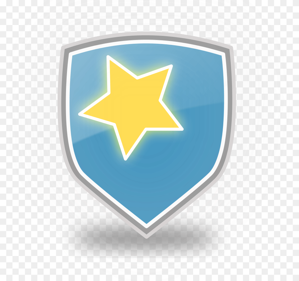 How To Set Use Blue Shield Star Icon Clipart, Armor, Symbol Free Png