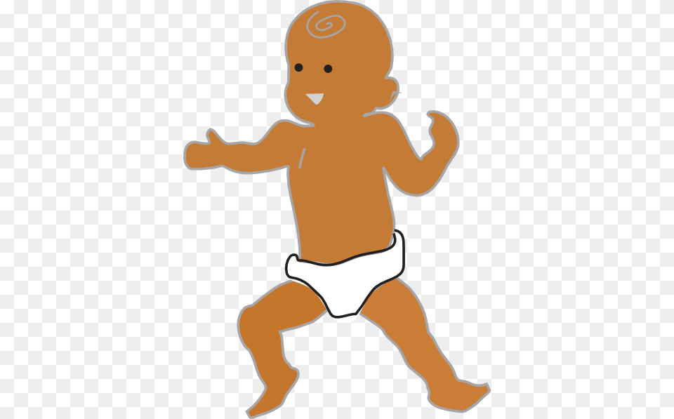 How To Set Use Brown Baby Svg Vector, Person, Diaper, Face, Head Free Png Download