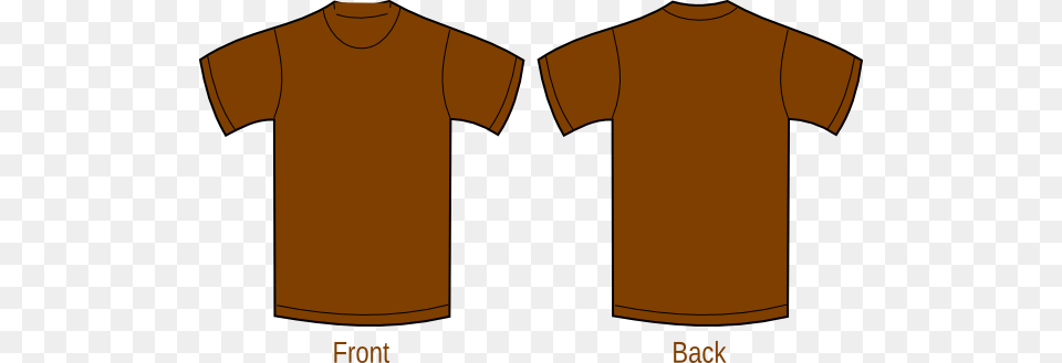 How To Set Use Brown Plain Shirt Svg Vector, Clothing, T-shirt Png