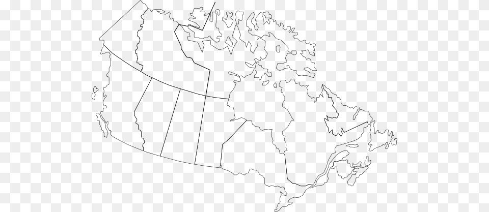 How To Set Use Canada Map Clipart Clip Art Canada Map, Chart, Plot, Atlas, Diagram Free Png Download