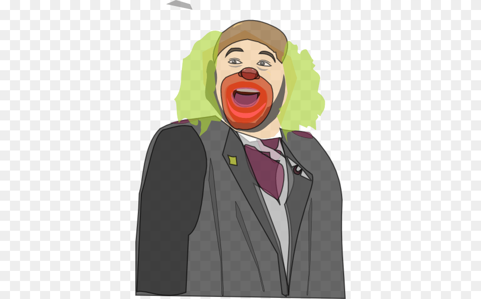 How To Set Use Cartoon Laughing Clown Svg Vector, Suit, Clothing, Formal Wear, Accessories Png Image