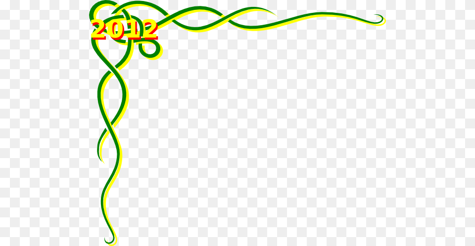 How To Set Use Celtic Green Yellow Scroll Border 2012, Art, Floral Design, Graphics, Pattern Free Transparent Png