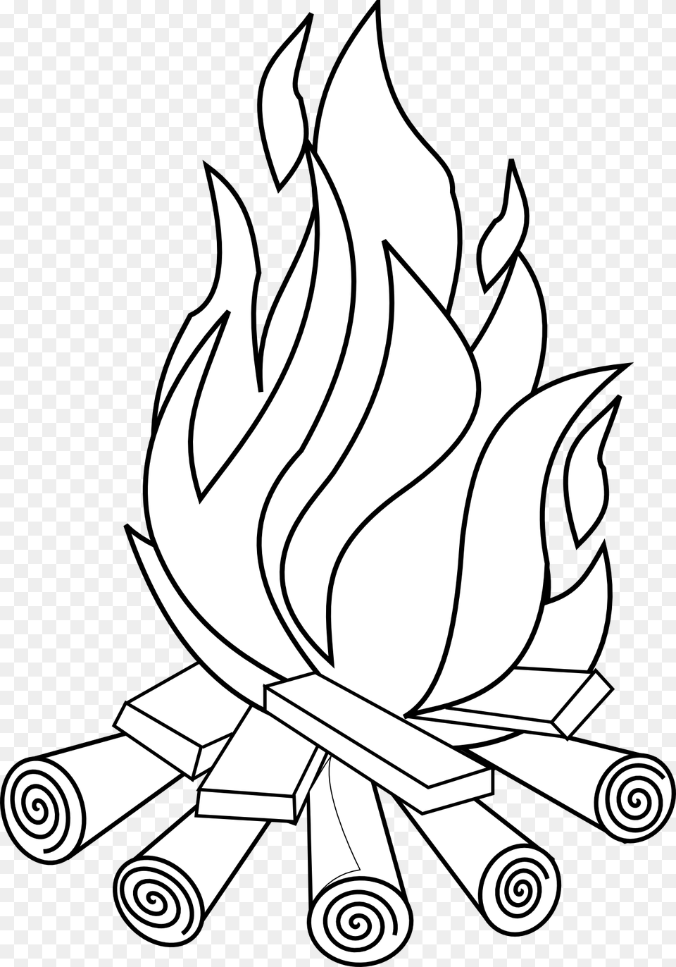 How To Set Use Fire Line Art Clipart, Flame, Device, Tool, Plant Png