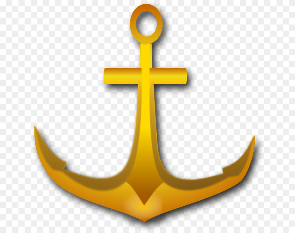 How To Set Use Golden Anchor Clipart Golden Anchor Clipart, Electronics, Hardware, Hook, Cross Png