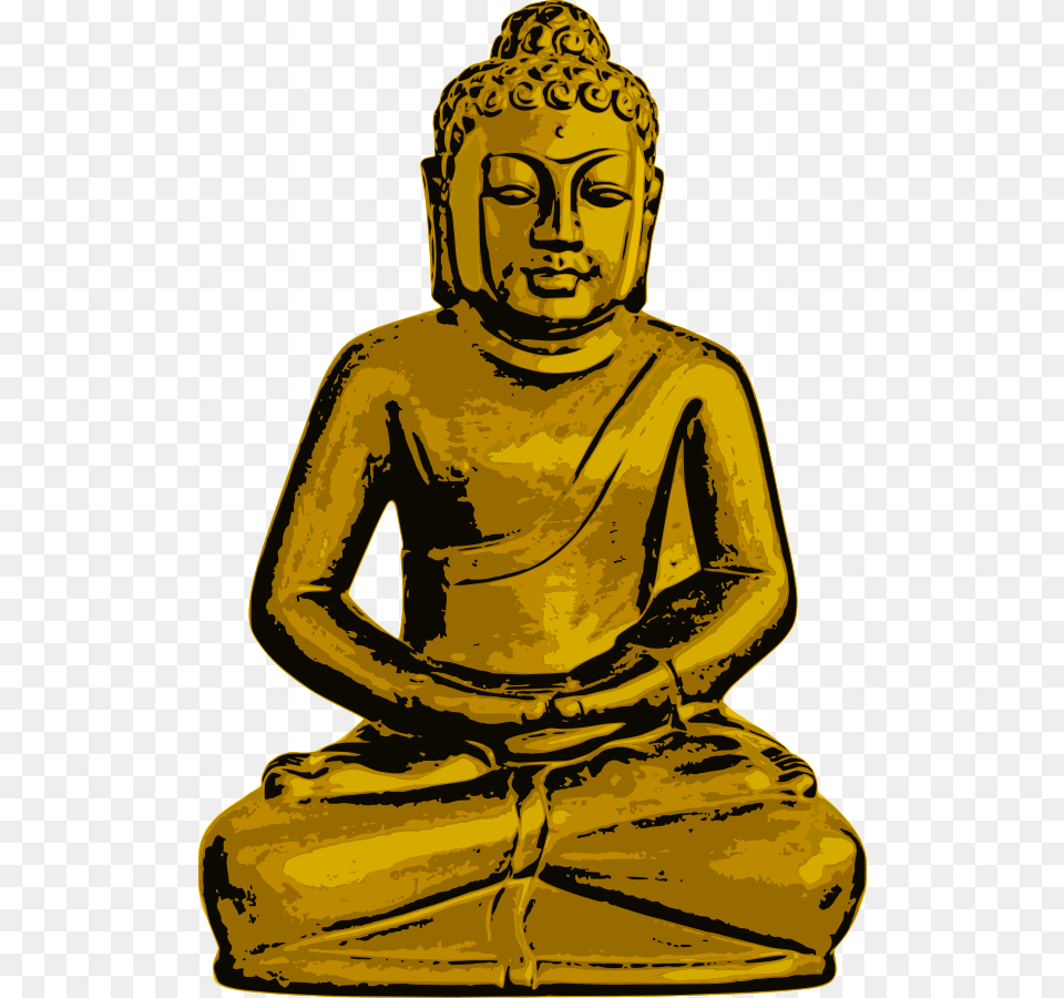How To Set Use Golden Buddha Clipart, Art, Prayer, Adult, Male Free Png Download