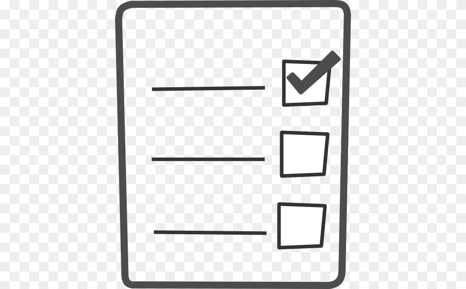 How To Set Use Gray Checklist Clipart, Page, Text, White Board Png