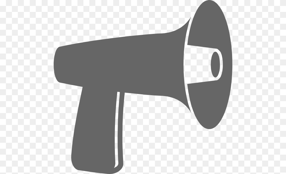 How To Set Use Gray Megaphone Clipart, Electronics Free Png Download