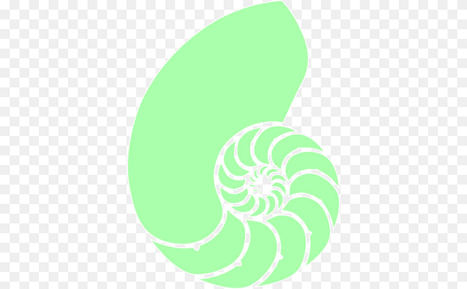 How To Set Use Green Nautilus Shell Clipart Nautilus Shell Cartoon, Spiral, Animal, Invertebrate, Sea Life Free Transparent Png