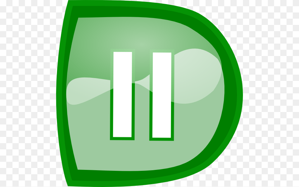 How To Set Use Green Pause Button Clipart, Logo, First Aid Png Image